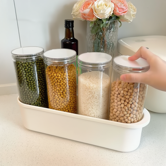 Clear Pantry Storage Jars