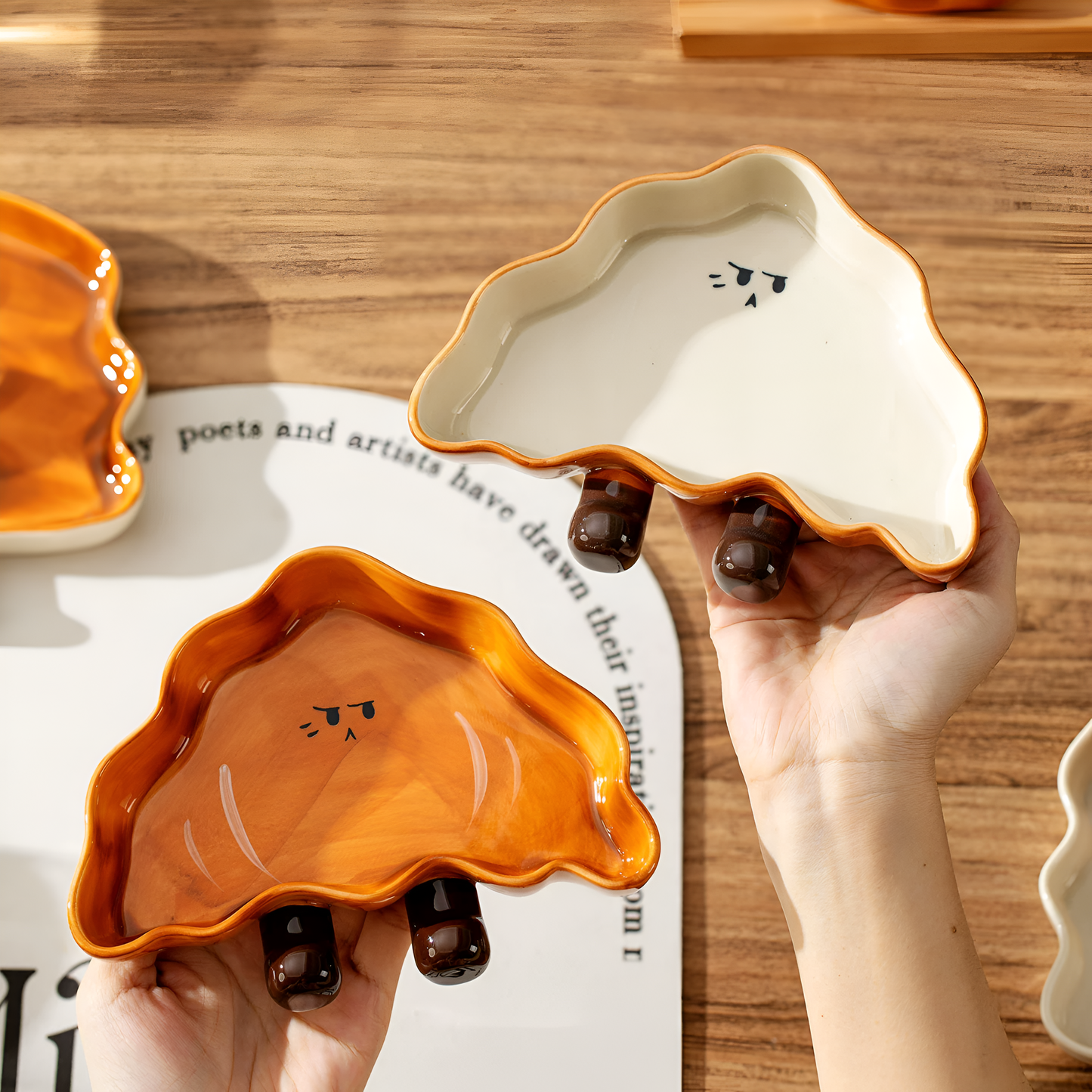 Cute Croissant Ceramic Plate