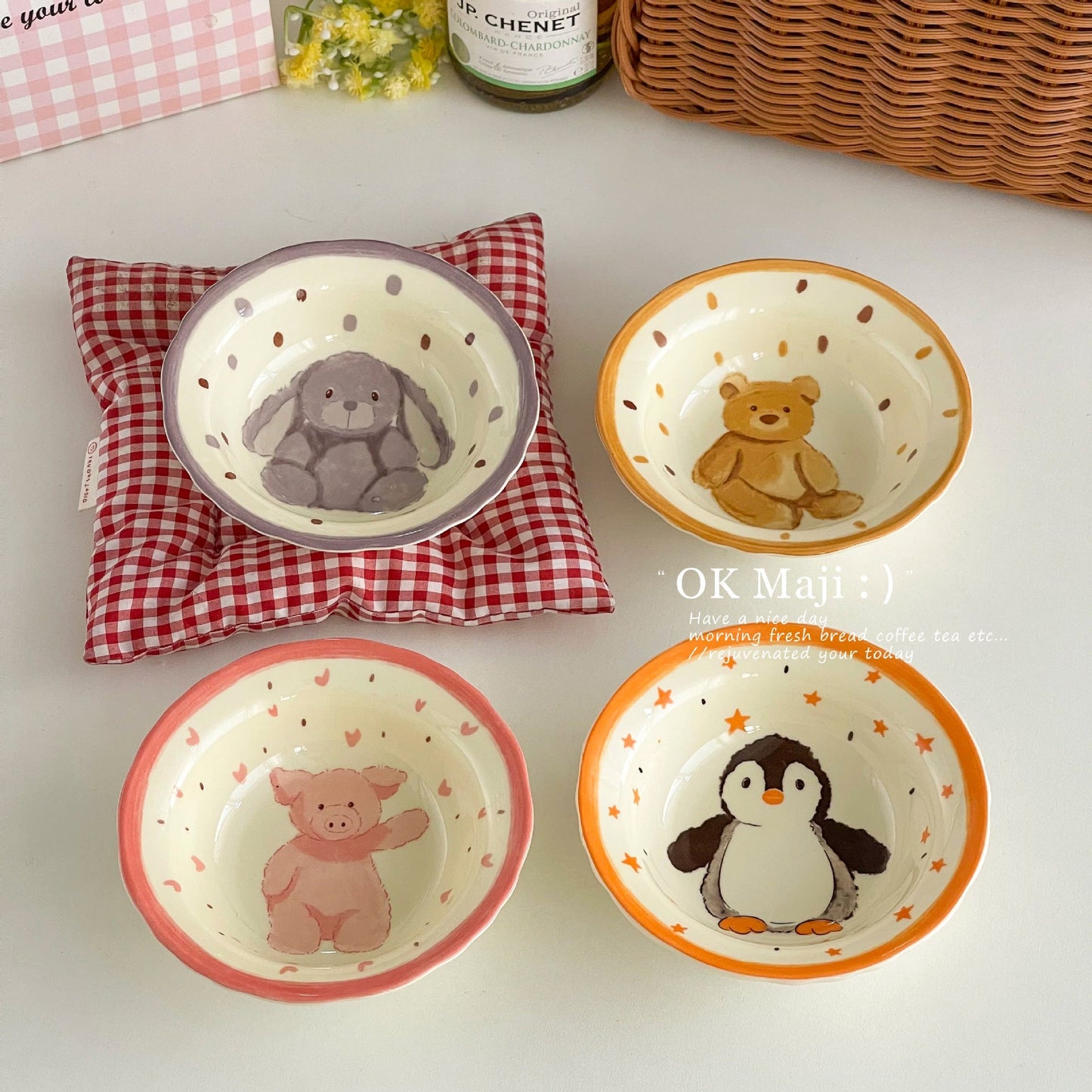 Cute Animal Ceramic Bowls