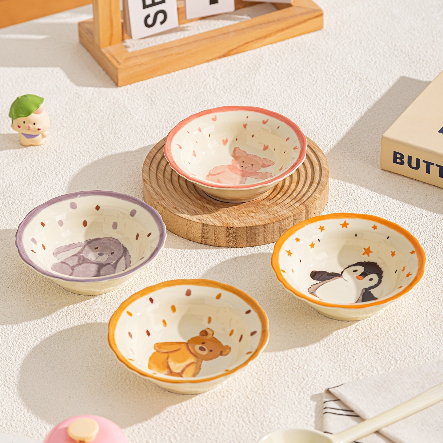 Cute Animal Ceramic Bowls