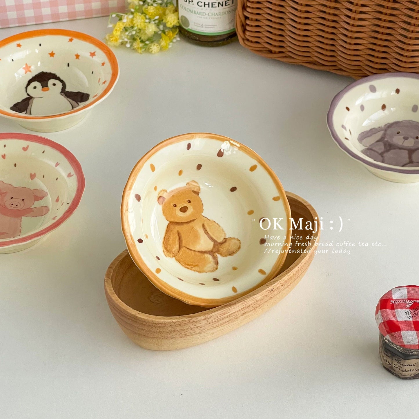 Cute Animal Ceramic Bowls